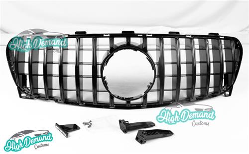 GLA X156 GT 15-17 BLACK GTR STYLE FRONT GRILLE FOR BENZ GLA CLASS X156 15-17